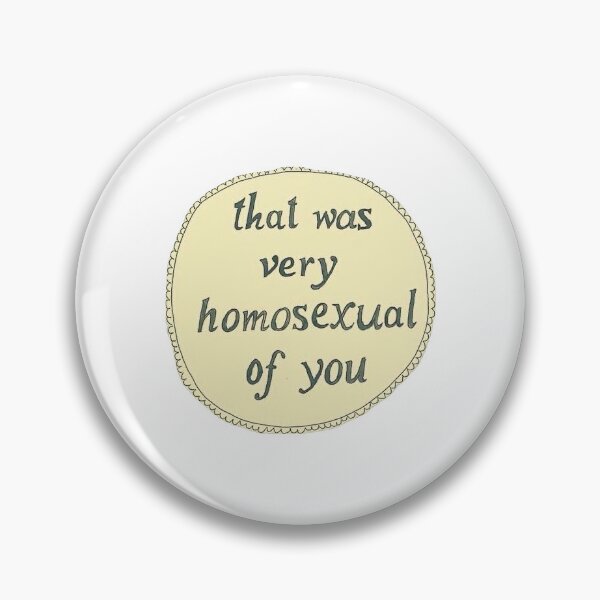Item preview, Whimsy lgbtq gay pin button badge designed and sold by ellmoswrld.