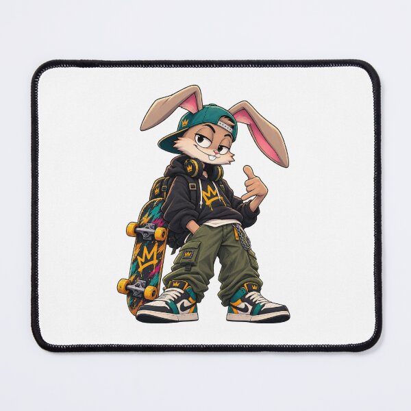 Item preview, Cool Streetwear Bunny Skater Cartoon designed and sold by jankizkhan.