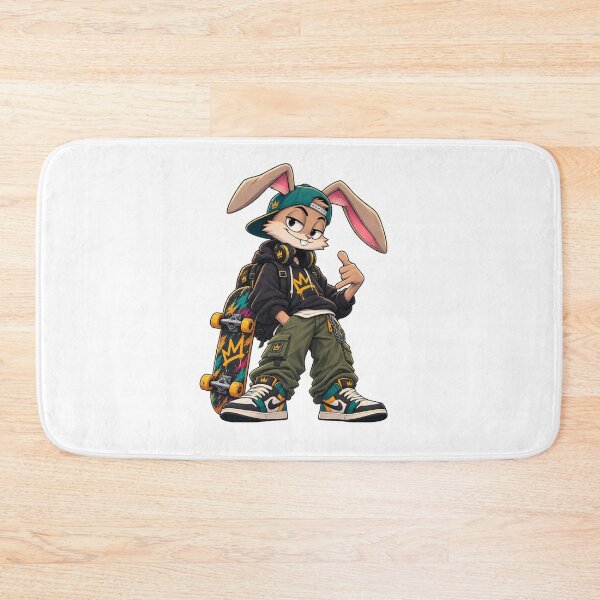 Item preview, Cool Streetwear Bunny Skater Cartoon designed and sold by jankizkhan.