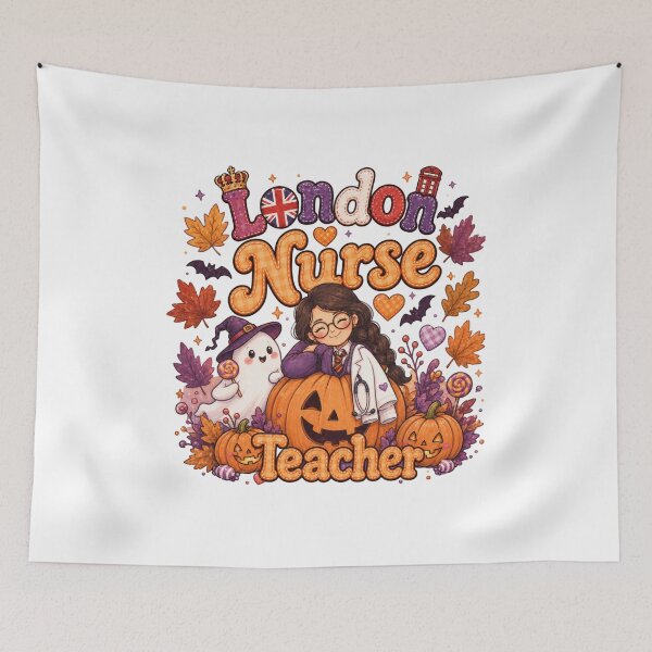 Item preview, Cosy Fall London Nurse Educator Spooky Teacher Aesthetic designed and sold by TheChalkyFox.