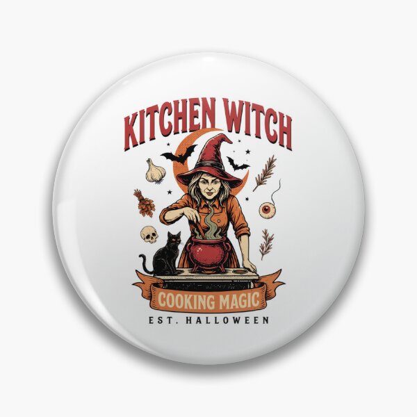 Item preview, Kitchen Witch Cook With Magic Halloween Design Graphic Tee v10 designed and sold by DarylWelsh2024.