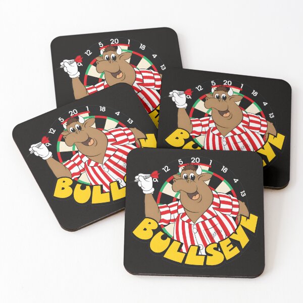 Item preview, Bullseye Bull Cartoon Darts Player Fun  designed and sold by Doublettadraw.