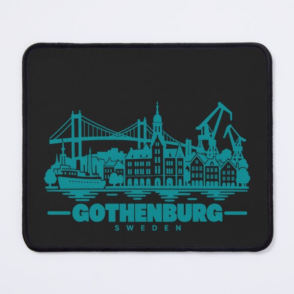 Item preview, Gothenburg Sweden Line Art Skyline Poster designed and sold by CMYKStudio.