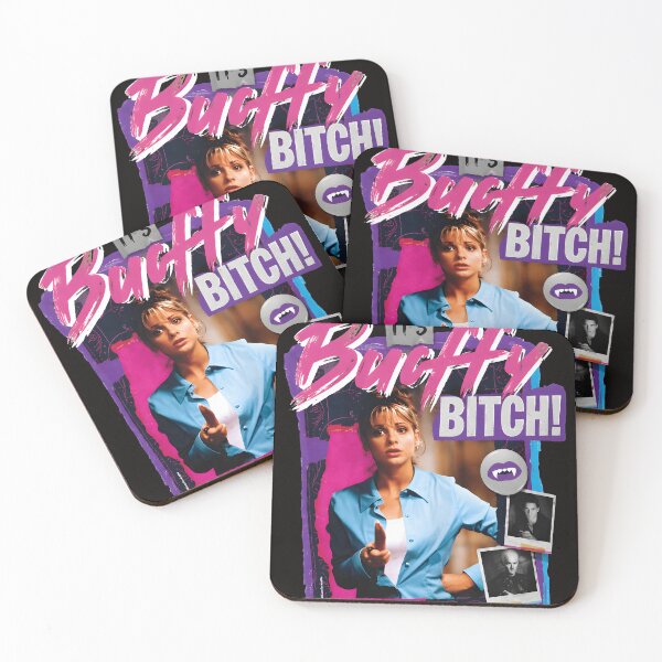 Item preview, IT'S BUFFY BITCH! Retro 90s Character  designed and sold by Doublettadraw.