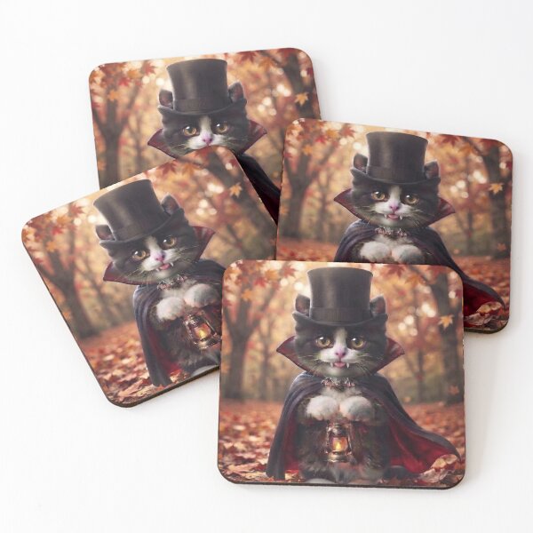 Item preview, Halloween Tuxedo Cat Vampire designed and sold by Mindworx21.