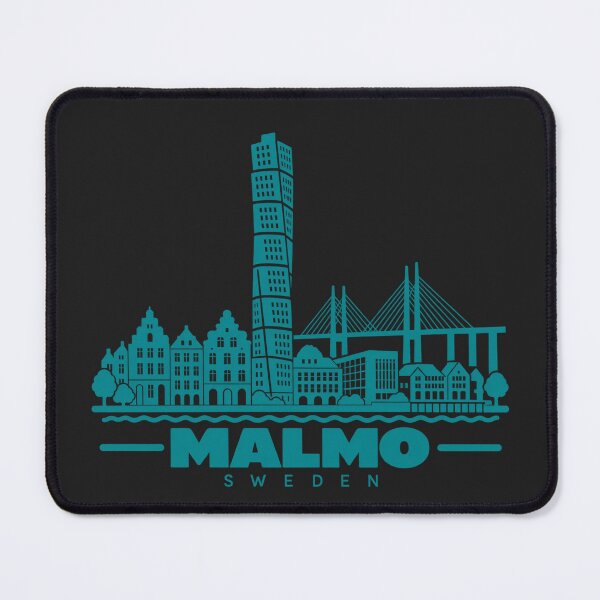 Item preview, Malmo Sweden Line Art Skyline Poster designed and sold by CMYKStudio.
