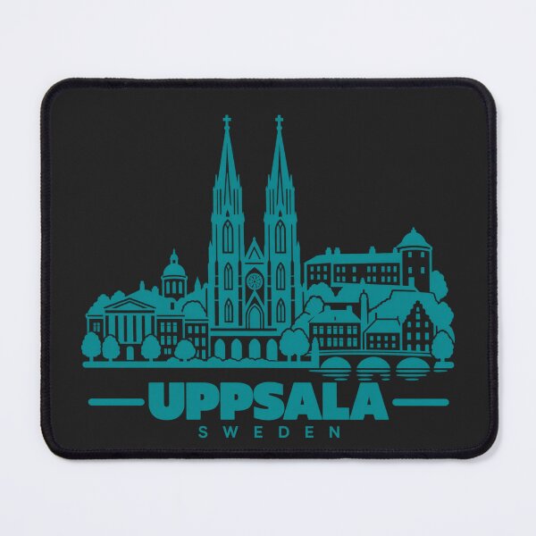 Item preview, Uppsala Sweden Line Art Landmark Poster designed and sold by CMYKStudio.