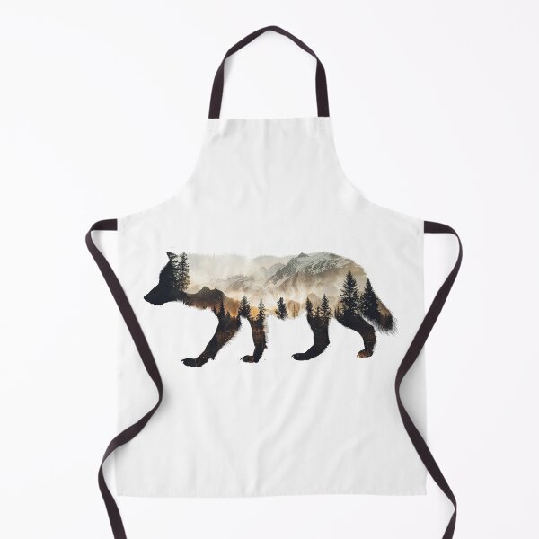 Item preview, Alaska Wolf Landscape Double. Exposure Nature Graphic designed and sold by VISIONSTURME.