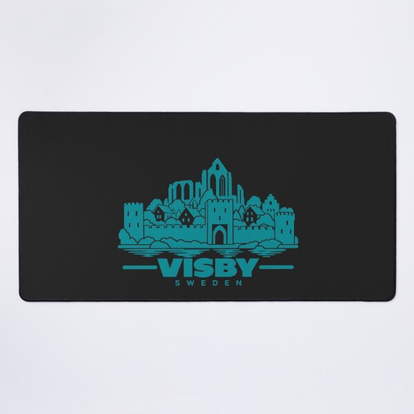 Item preview, Visby Sweden Line Art Landmark Poster designed and sold by CMYKStudio.