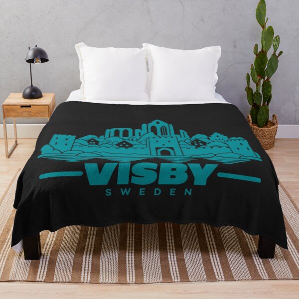 Item preview, Visby Sweden Line Art Landmark Poster designed and sold by CMYKStudio.