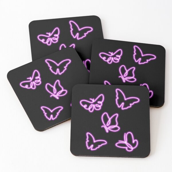 Item preview, Cute Minimalist Neon Pink Butterflies designed and sold by Super Neon Pixels .
