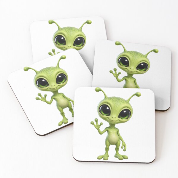 Item preview, Cute Alien Waving designed and sold by Moviebuff91.