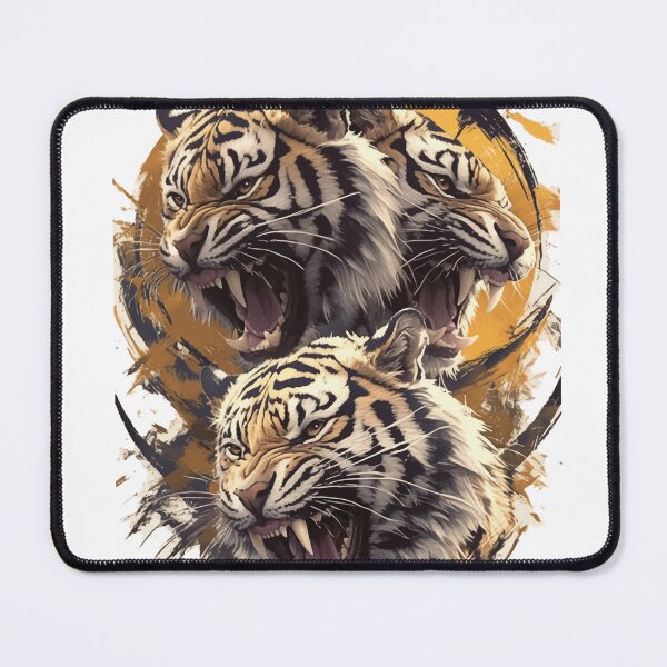 Item preview, Three Furious Tigers Wild Forest Nature Graphic designed and sold by VISIONSTURME.