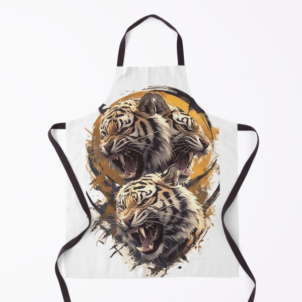 Item preview, Three Furious Tigers Wild Forest Nature Graphic designed and sold by VISIONSTURME.