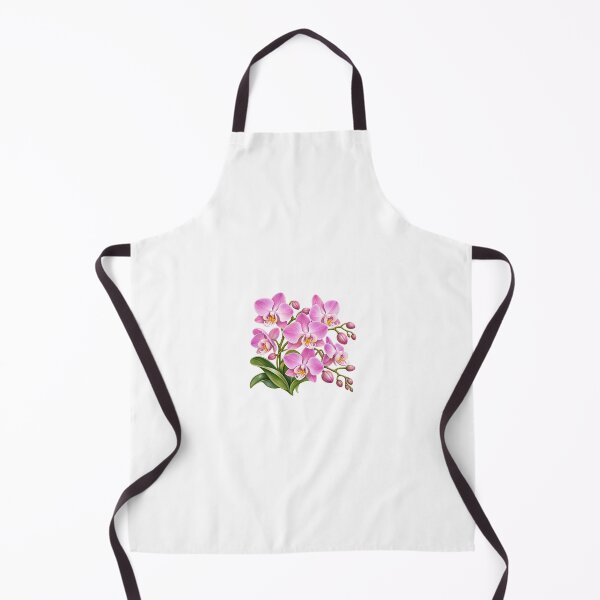 Item preview, Phalaenopsis Equestris Pink Orchid Botanical Illustration designed and sold by Ink-Whiskers.