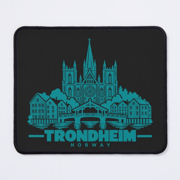 Item preview, Trondheim Norway Line Art Landmark Poster designed and sold by CMYKStudio.