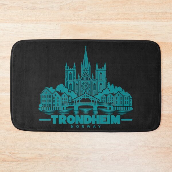 Item preview, Trondheim Norway Line Art Landmark Poster designed and sold by CMYKStudio.