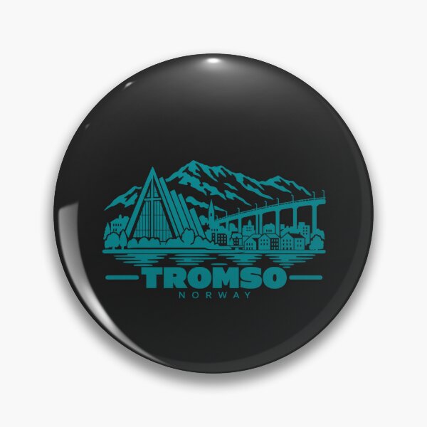 Item preview, Tromso Norway Line Art Coastline Poster designed and sold by CMYKStudio.