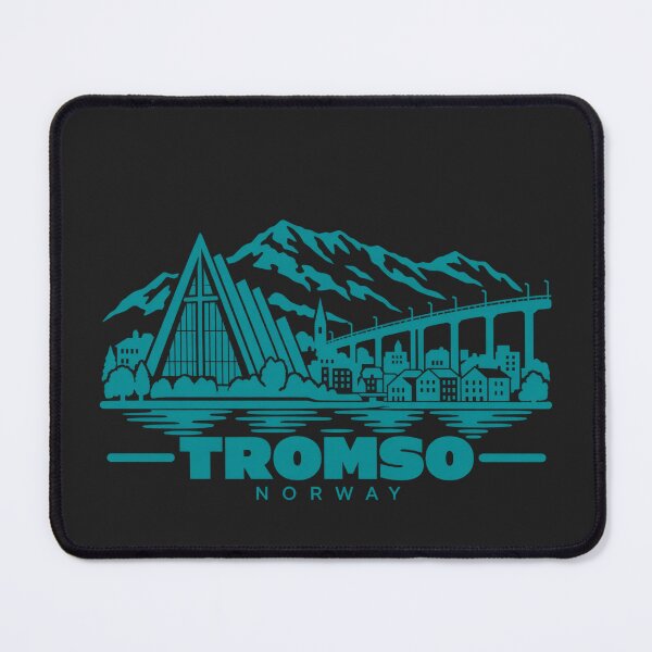 Item preview, Tromso Norway Line Art Coastline Poster designed and sold by CMYKStudio.