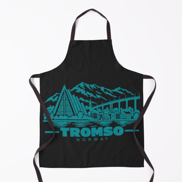 Item preview, Tromso Norway Line Art Coastline Poster designed and sold by CMYKStudio.