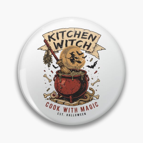 Item preview, Kitchen Witch Cook With Magic Halloween Design Graphic Tee v11 designed and sold by DarylWelsh2024.