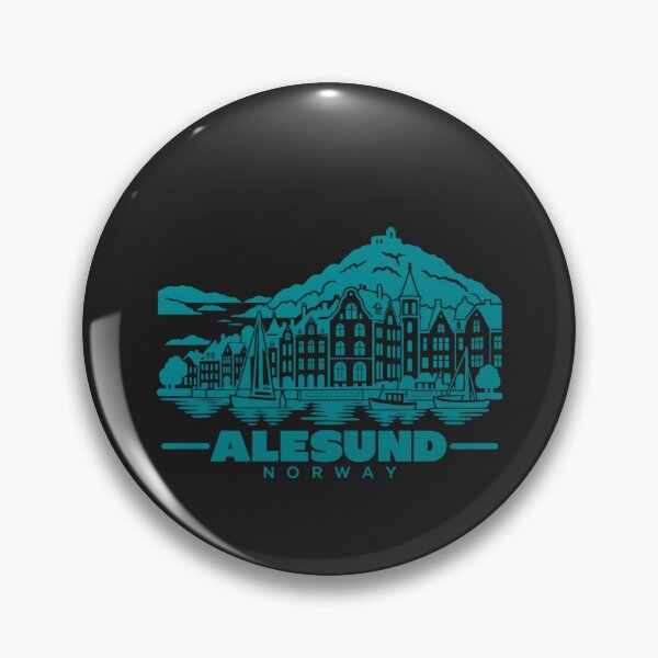 Item preview, Alesund Norway Line Art Coastline Poster designed and sold by CMYKStudio.