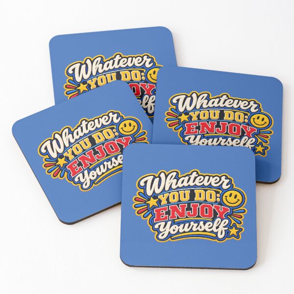 Item preview, Whatever you do: Enjoy yourself (Word Art) Varsity Patch designed and sold by TheFatherOfArt.