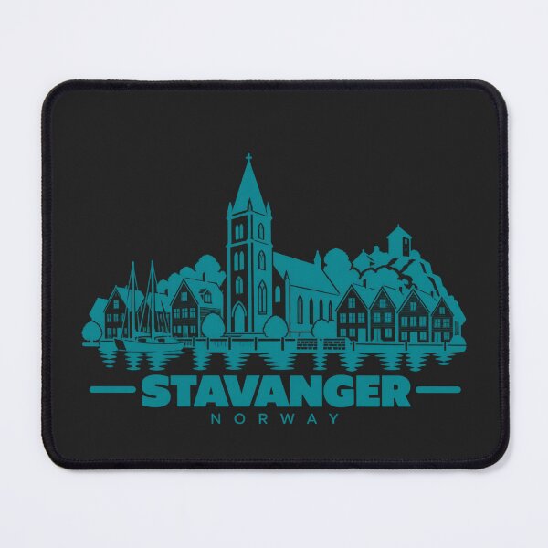 Item preview, Stavanger Norway Line Art Coastline Poster designed and sold by CMYKStudio.