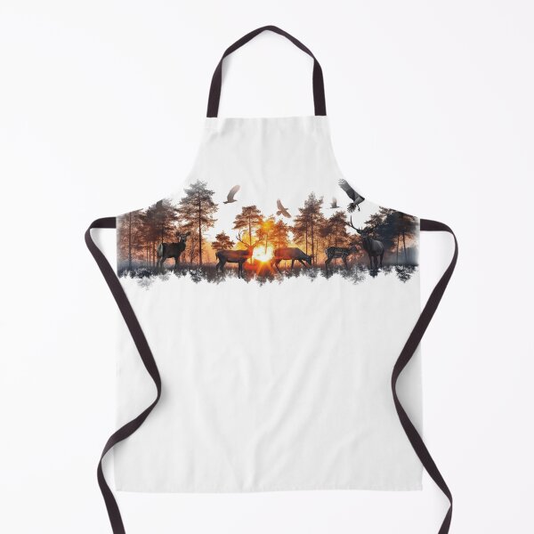 Item preview, Deer Sunset Forest Double .Exposure Wildlife Graphic designed and sold by VISIONSTURME.