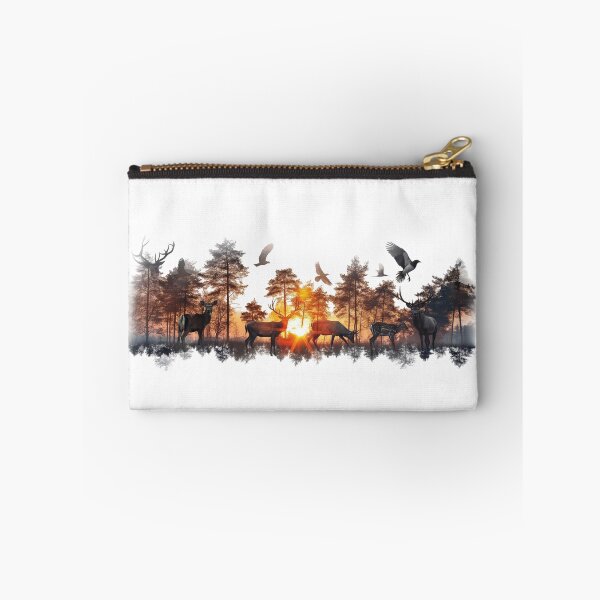 Item preview, Deer Sunset Forest Double .Exposure Wildlife Graphic designed and sold by VISIONSTURME.