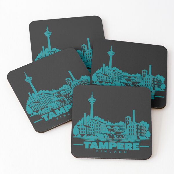 Item preview, Tampere Finland Line Art Skyline Poster designed and sold by CMYKStudio.