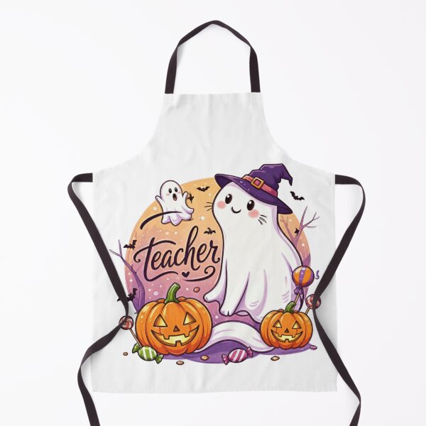 Item preview, Cute Halloween Ghost Teacher Spooky Season designed and sold by TheChalkyFox.