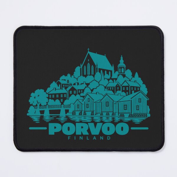 Item preview, Porvoo Finland Line Art Travel Poster designed and sold by CMYKStudio.