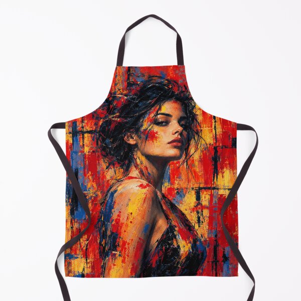Item preview, Untamed Woman – Red Abstract Portrait designed and sold by Ingorgia Studio.