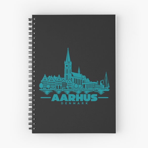 Item preview, Aarhus Denmark Line Art Skyline Poster designed and sold by CMYKStudio.