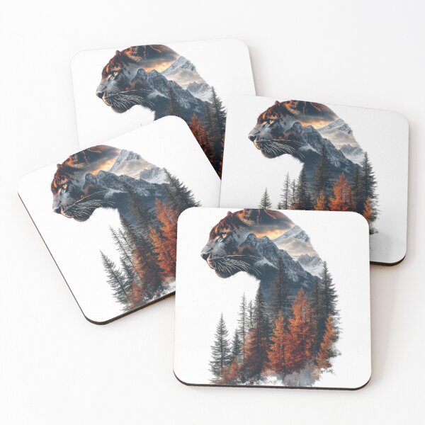 Item preview, Leopard Forest Fusion Double .Exposure Nature Graphic  designed and sold by VISIONSTURME.