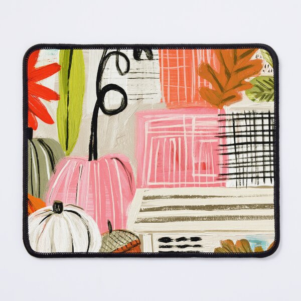 Item preview, Colorful Autumn Pumpkins, Leaves and Acorns with Bold Shapes and Festive Seasonal Patterns designed and sold by OlfactoART Studio.