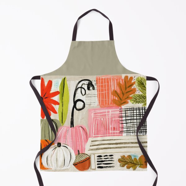 Item preview, Colorful Autumn Pumpkins, Leaves and Acorns with Bold Shapes and Festive Seasonal Patterns designed and sold by OlfactoART Studio.