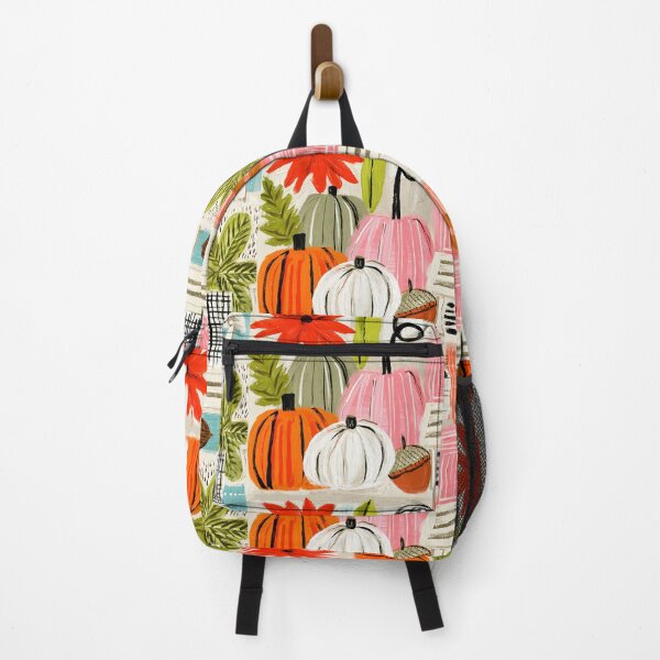 Item preview, Colorful Autumn Pumpkins, Leaves and Acorns with Bold Shapes and Festive Seasonal Patterns designed and sold by OlfactoART Studio.