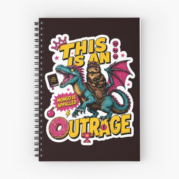 Item preview, Dragon Cat Meme Outrage Crown Anarchy Donut Art designed and sold by drawfreak.