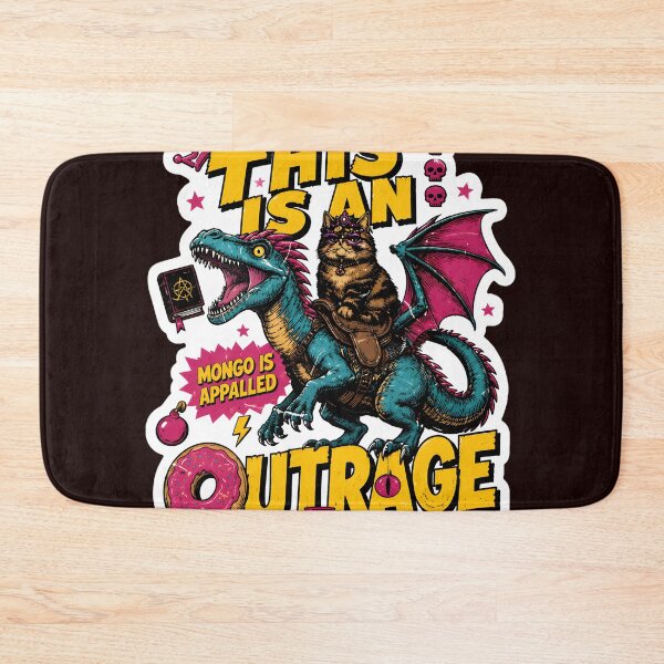 Item preview, Dragon Cat Meme Outrage Crown Anarchy Donut Art designed and sold by drawfreak.