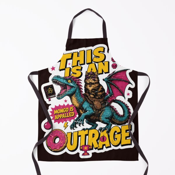 Item preview, Dragon Cat Meme Outrage Crown Anarchy Donut Art designed and sold by drawfreak.