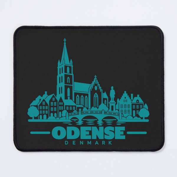 Item preview, Odense Denmark Line Art Landmark Poster designed and sold by CMYKStudio.