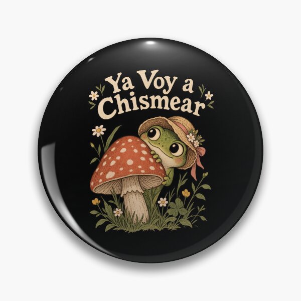 Item preview, Ya Voy a Chismear Frog Meme – Funny Spanish Gossip Cottagecore Frog designed and sold by Lina Caro.
