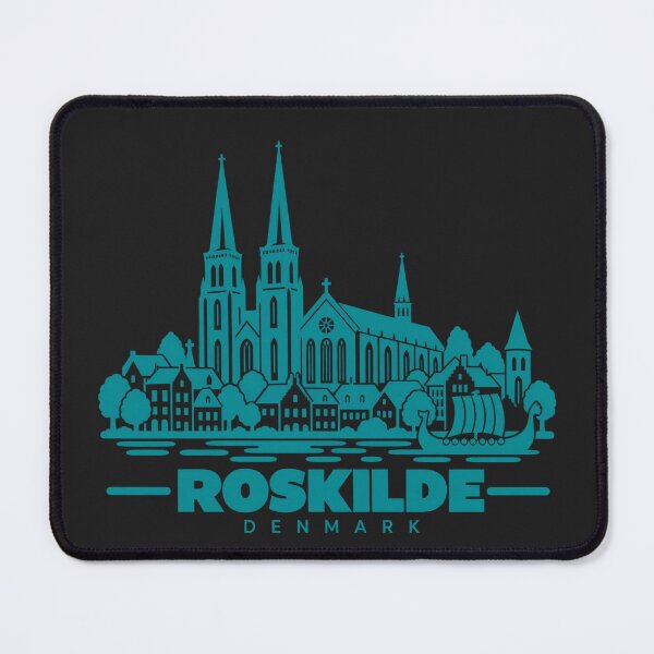 Item preview, Roskilde Denmark Line Art Landmark Poster designed and sold by CMYKStudio.
