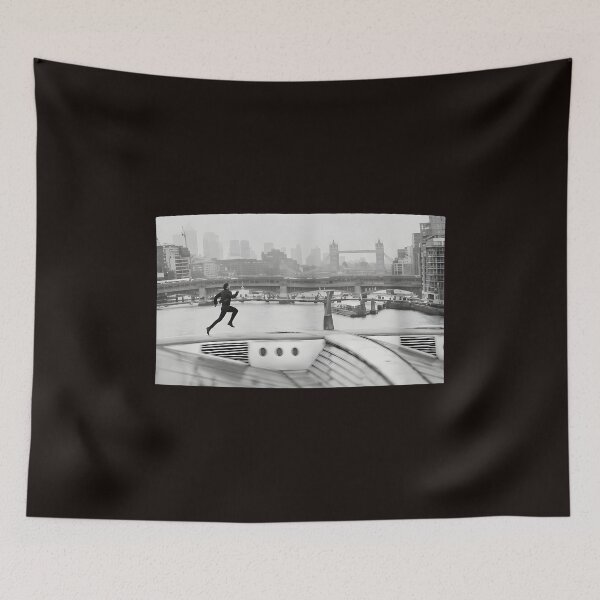 Item preview, Urban Run Monochrome Action Cityscape designed and sold by MouDesignArt.