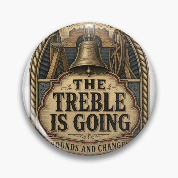 Item preview, Bell ringing, change ringing, tower window, emblem designed and sold by BoosterShop.