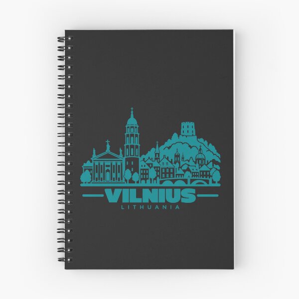 Item preview, Vilnius Lithuania Line Art Skyline Poster designed and sold by CMYKStudio.