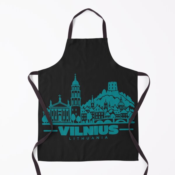 Item preview, Vilnius Lithuania Line Art Skyline Poster designed and sold by CMYKStudio.