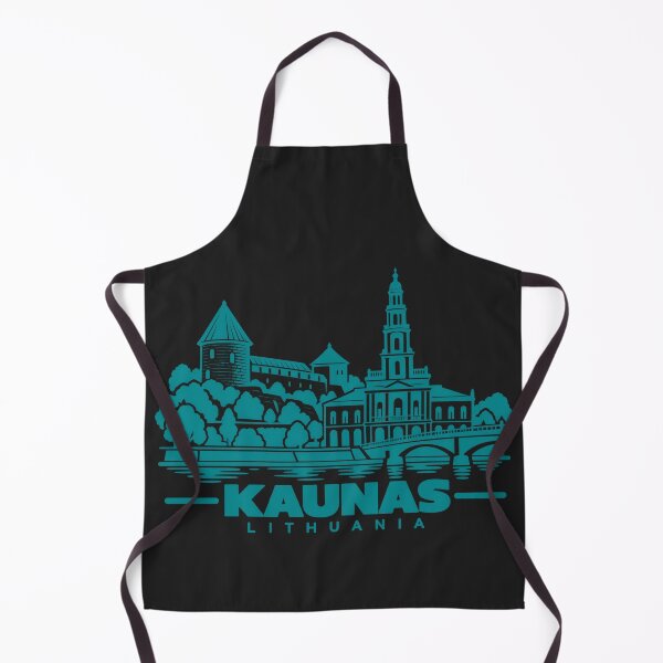 Item preview, Kaunas Lithuania Line Art Landmark Poster designed and sold by CMYKStudio.